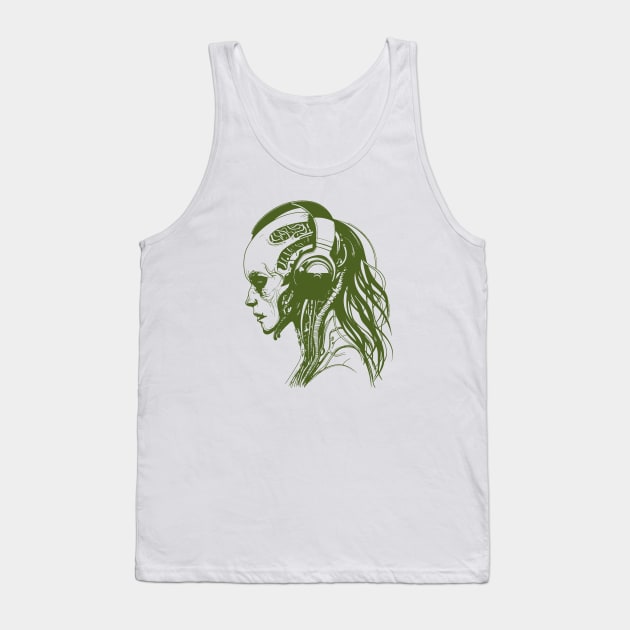 Cyborg Audiophile Tank Top by VoluteVisuals